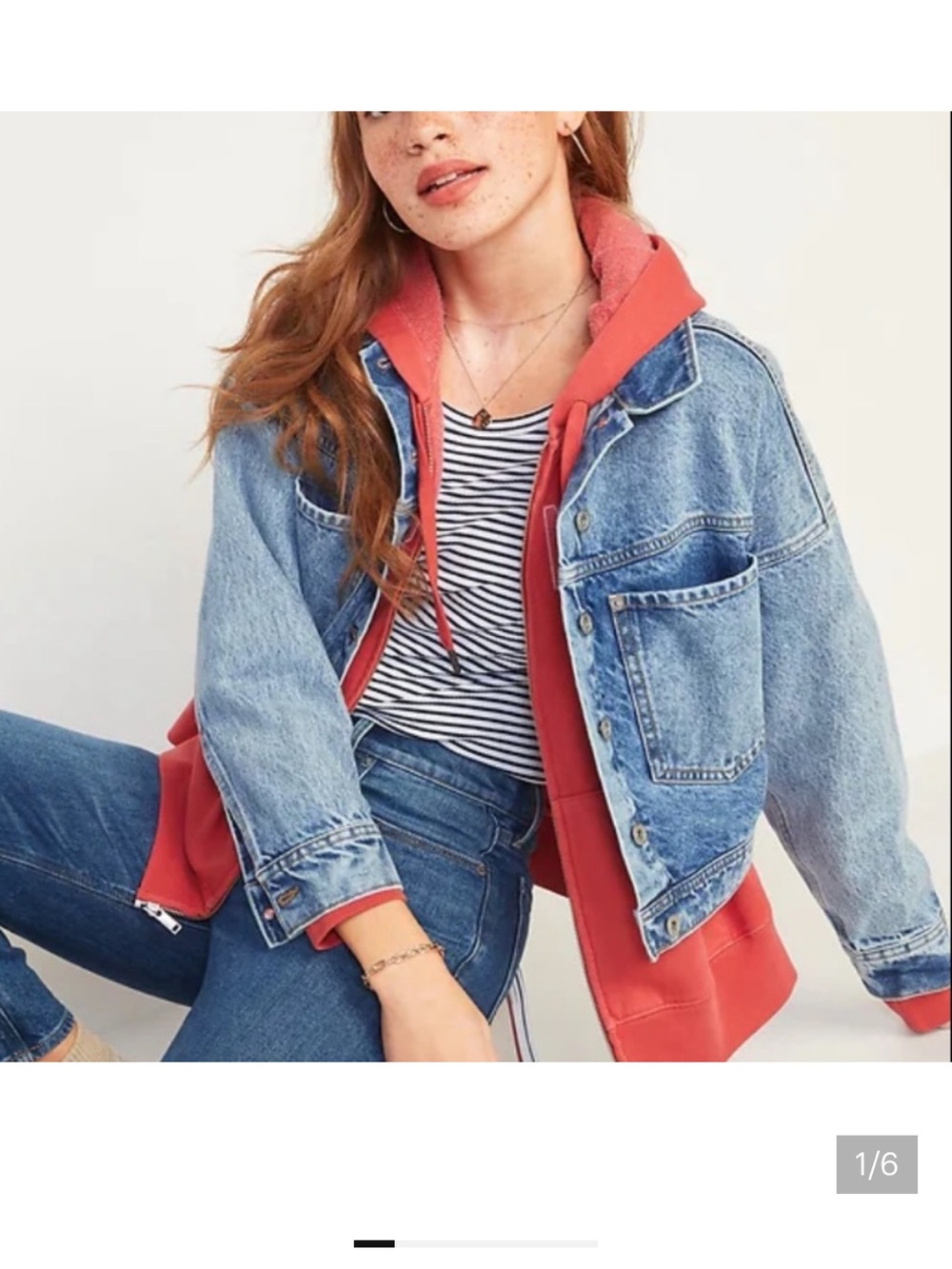 Cropped Boyfriend Denim jacket